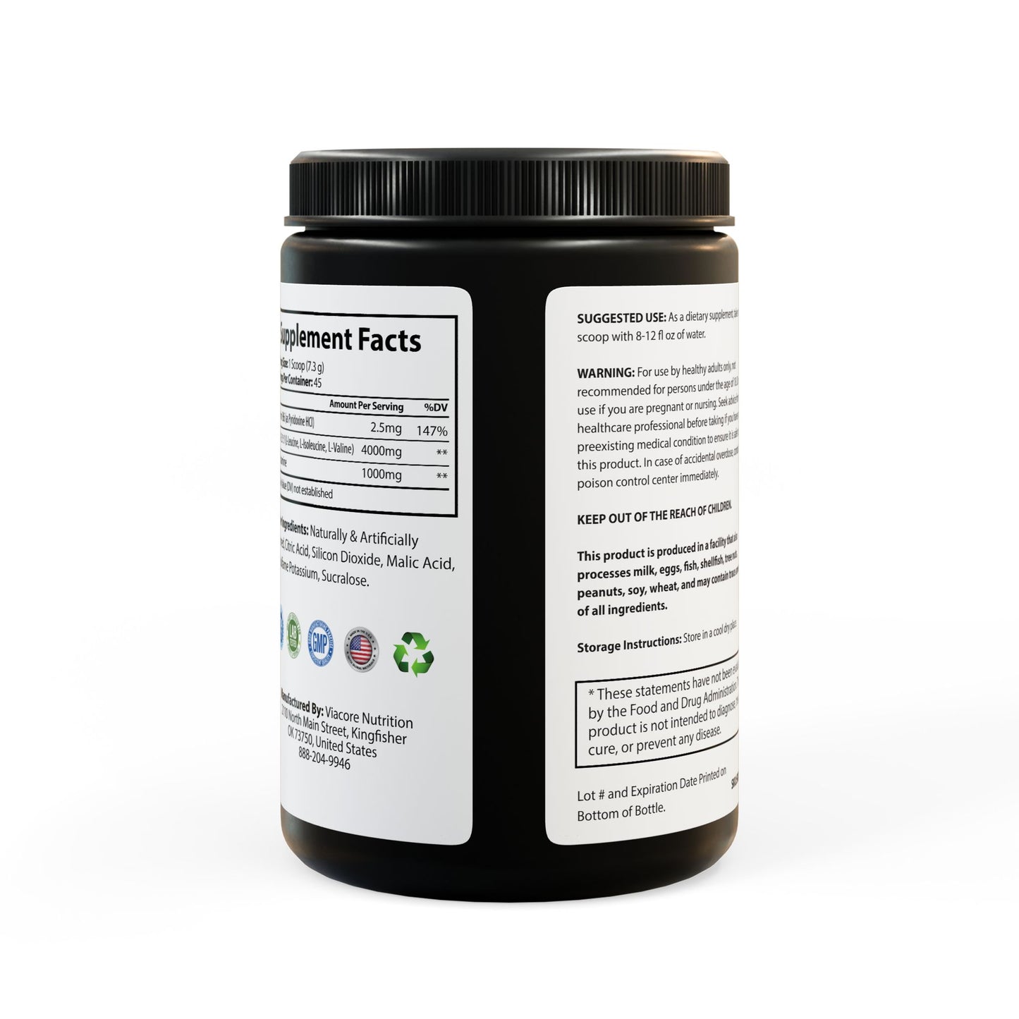 Dilatancy BCAA Supplement, Watermelon (325g, 11.46oz, 45 servings)