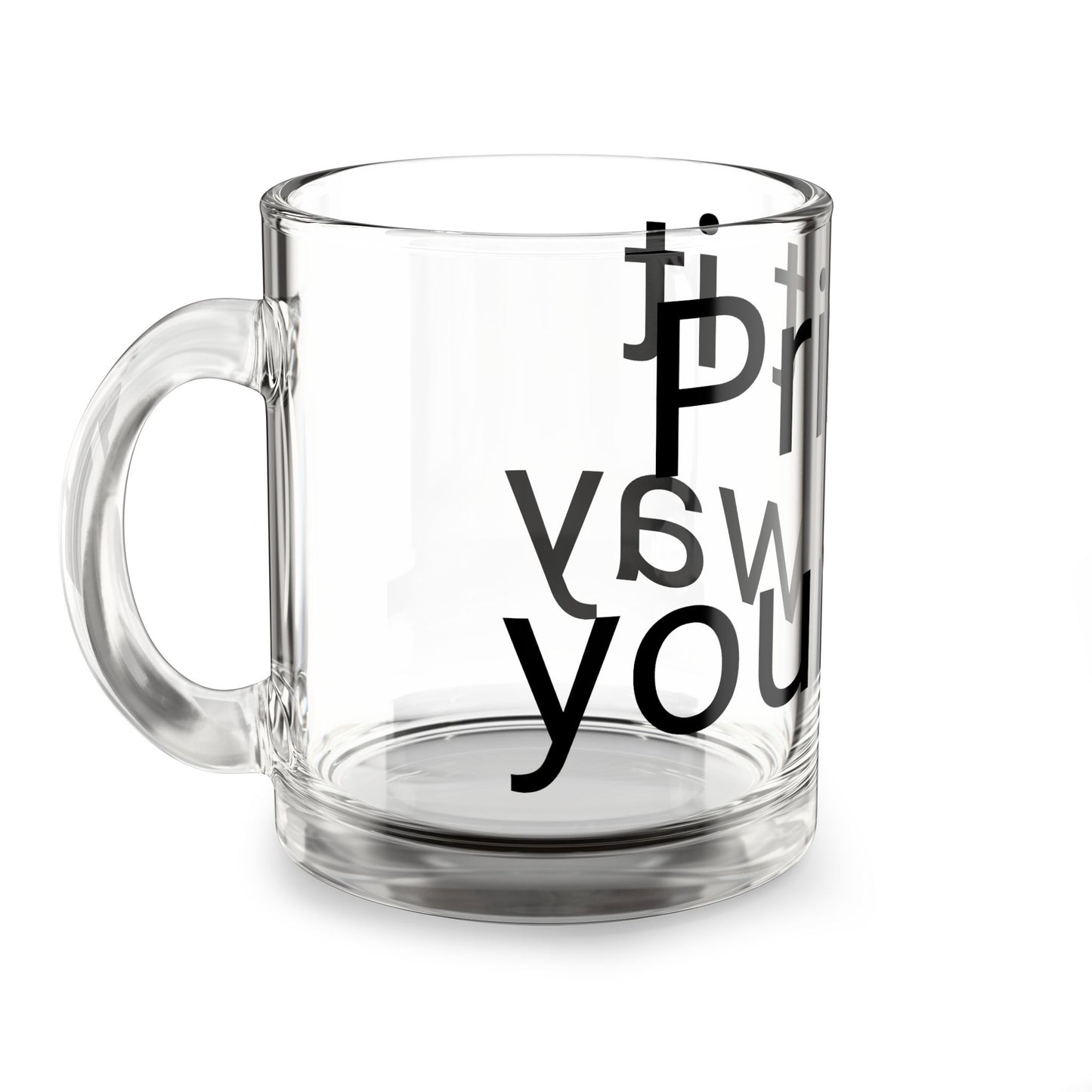 Personalized Glass Mug, Custom Drinkware, Perfect Gift for Coffee Lovers, Unique Home Decor, Ideal for Birthdays, Holidays