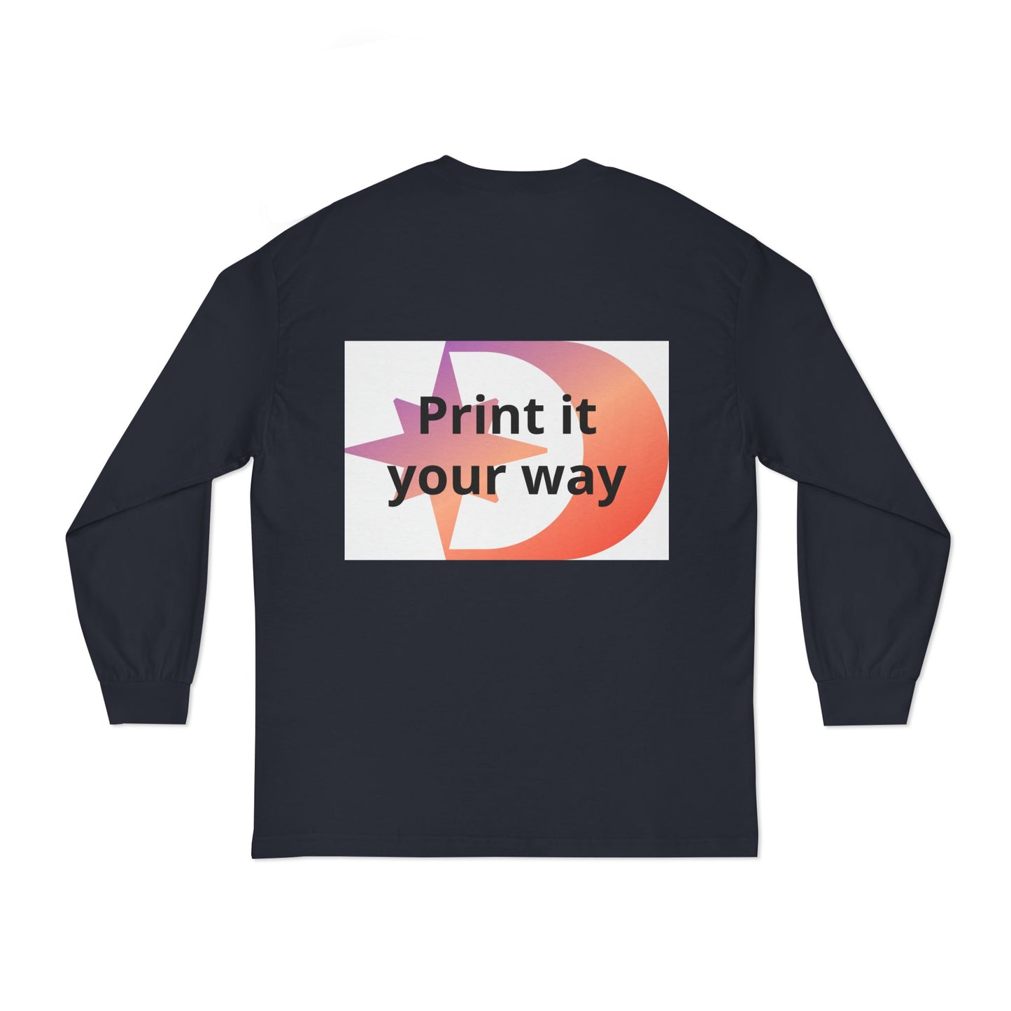 American Apparel Customizable Graphic Long Sleeve Tee Customizable