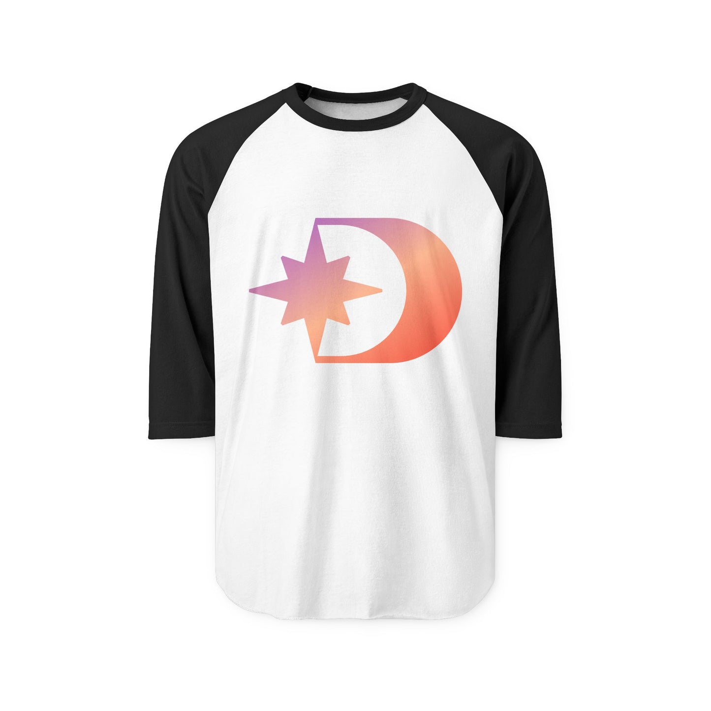Customizable Unisex Three-Quarter Sleeve Raglan Shirt