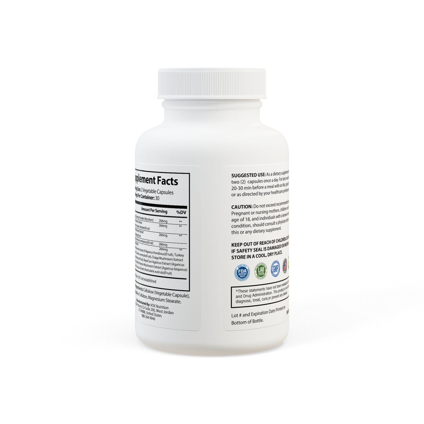 Dilatancy Mushroom Blend Supplement (60 Capsules)