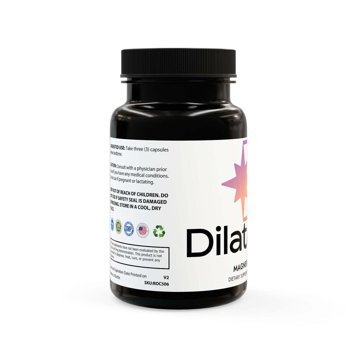 Dilatancy Magnesium Zinc Supplement (90 Capsules)