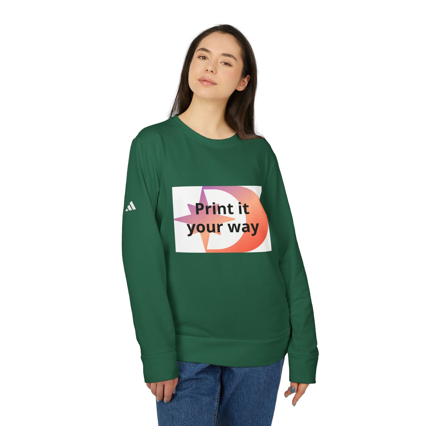 Adidas Customizable Crewneck Sweatshirt