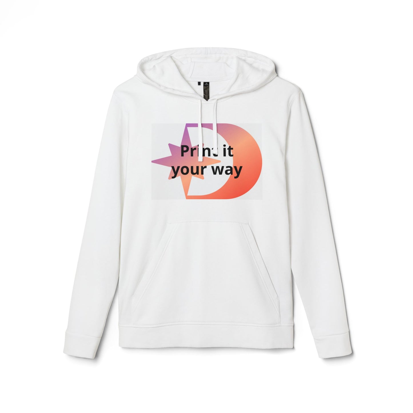 Adidas Minimalist Customizable White Hoodie