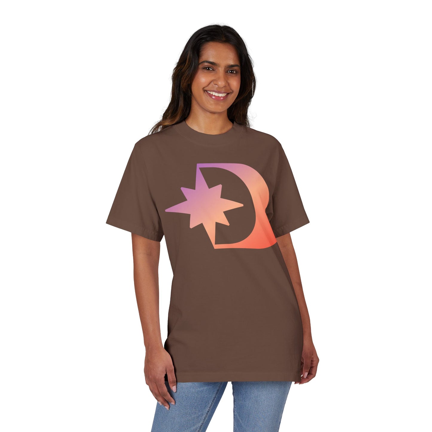 Customizable Unisex Garment-Dyed Drop-Shoulder T-Shirt