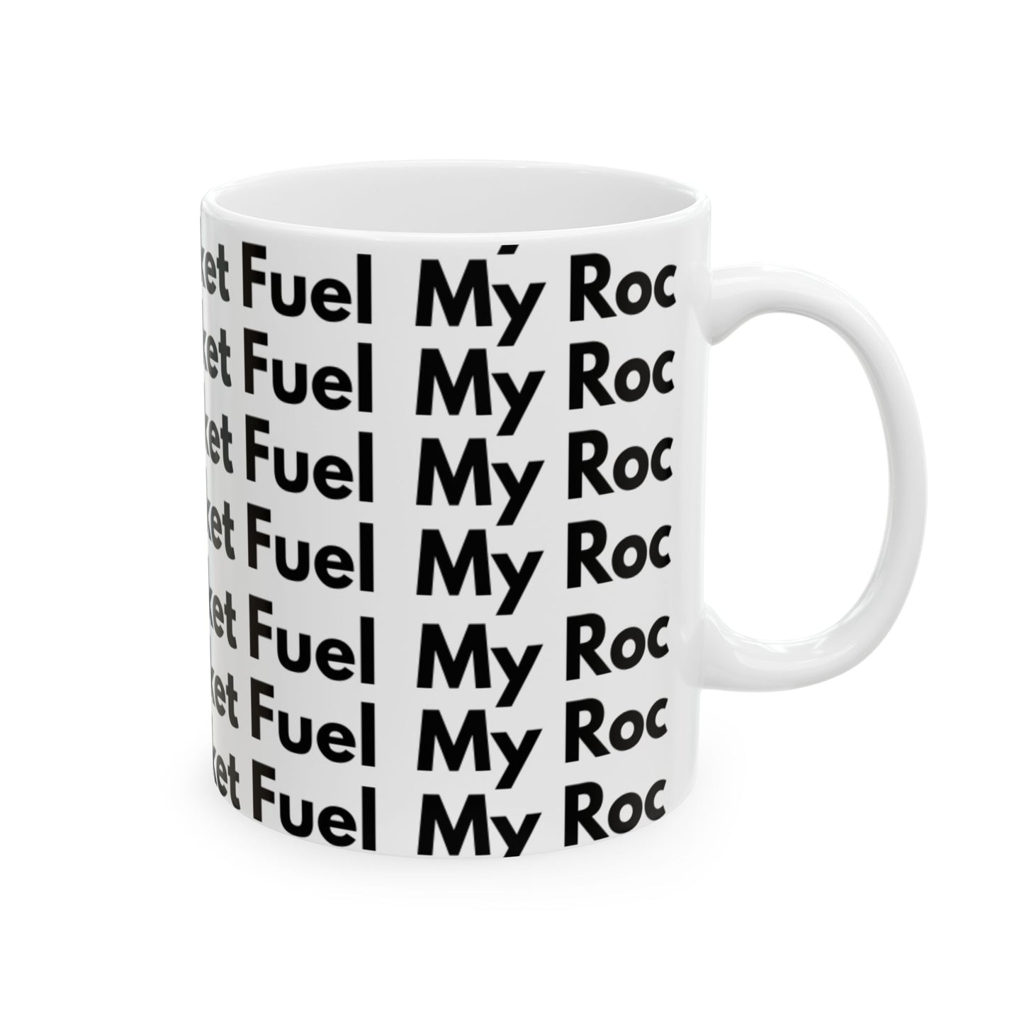 My Rocket Fuel Mug - Fun Ceramic Coffee Cup, Perfect for Coffee Lovers, Gifts for Space Enthusiasts, Unique Home Decor, 11oz or 15oz
