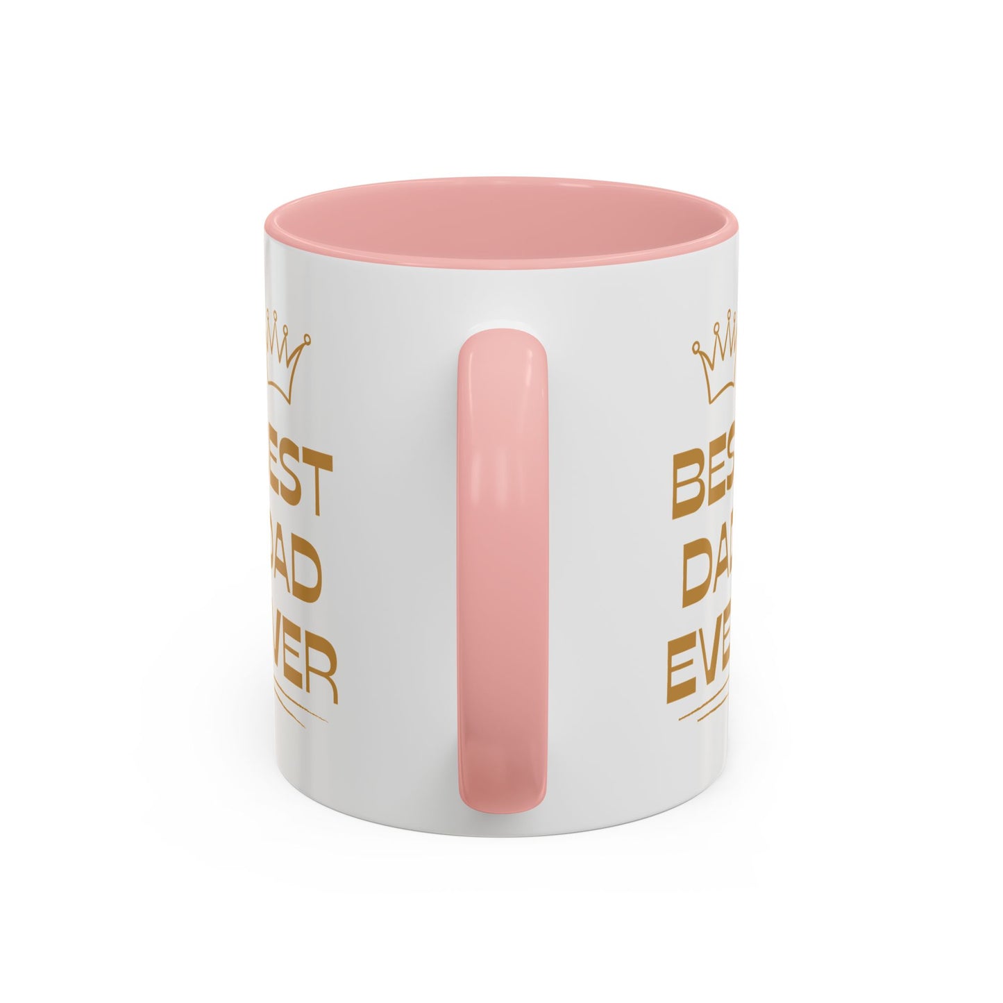 Best Dad Ever Accent Coffee Mug - Perfect Gift for Father's Day, Birthday, Dad's Appreciation, Coffee Lover, Personalized Mug