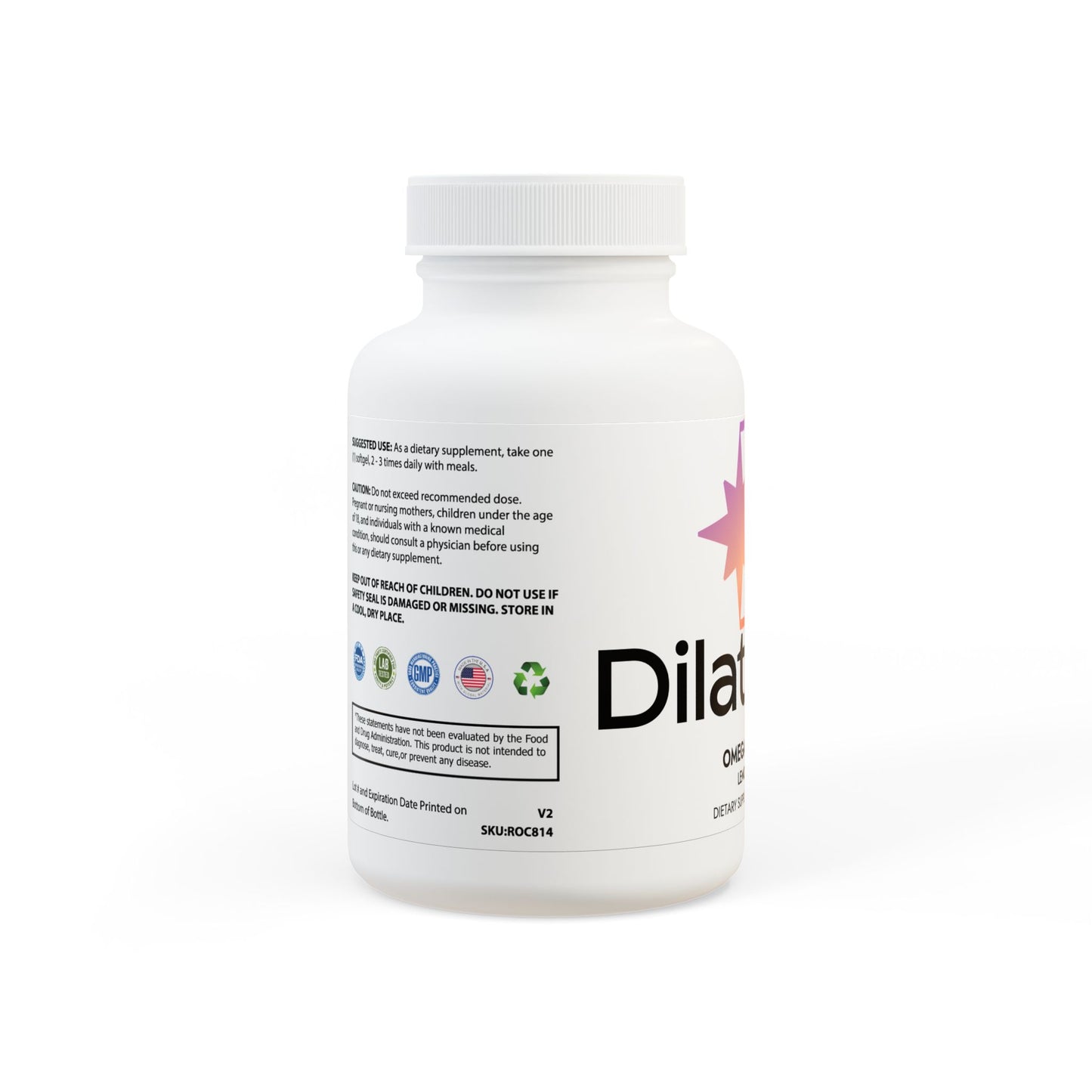 Dilatancy Omega 3 Fish Oil Supplement (60 Softgels)