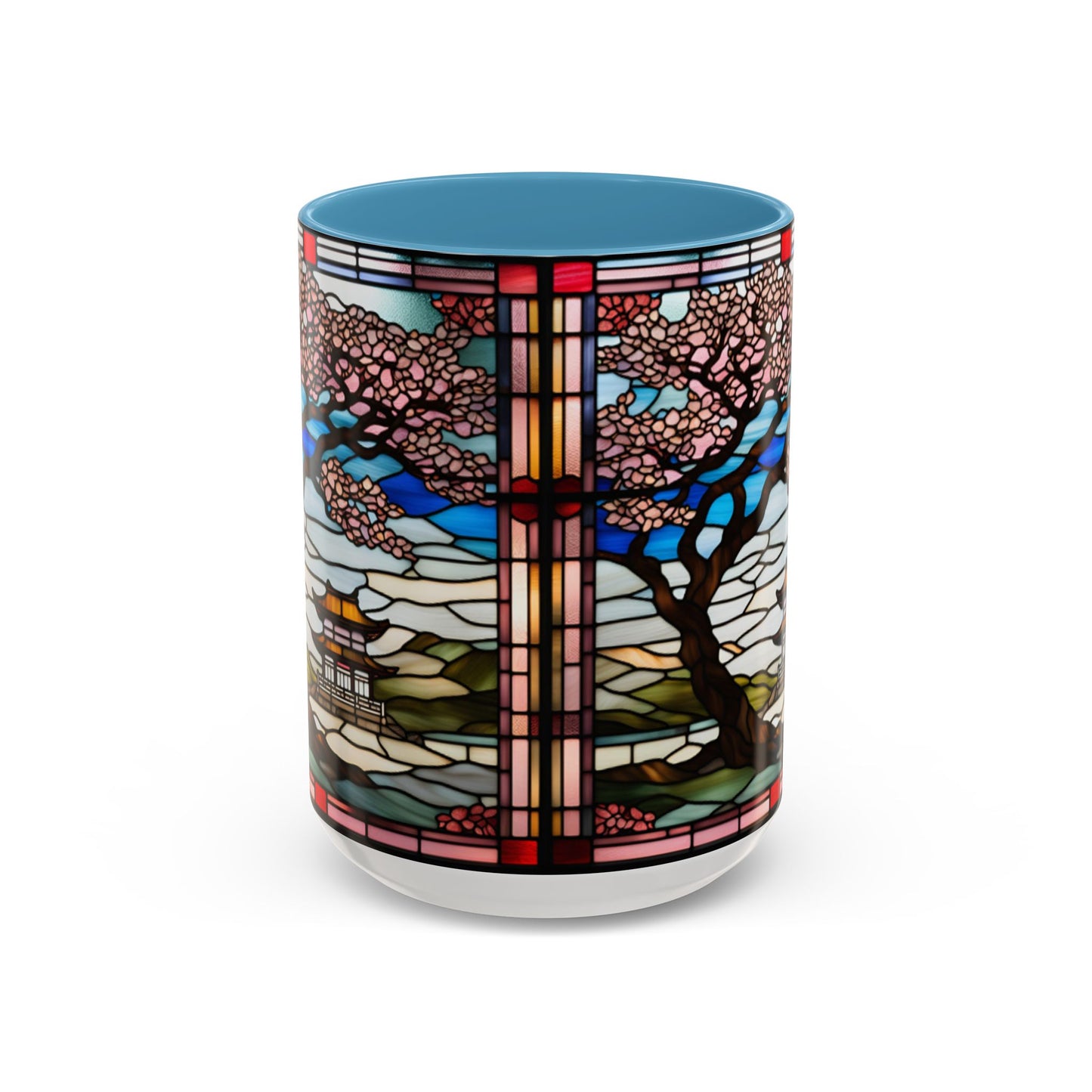 Cherry Blossom Accent Coffee Mug, Aesthetic Floral Mug, Tea Lover Gift, Spring Decor, Unique Housewarming, Ceramic Cup