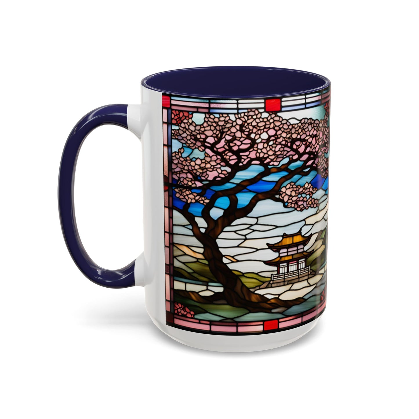 Cherry Blossom Accent Coffee Mug, Aesthetic Floral Mug, Tea Lover Gift, Spring Decor, Unique Housewarming, Ceramic Cup