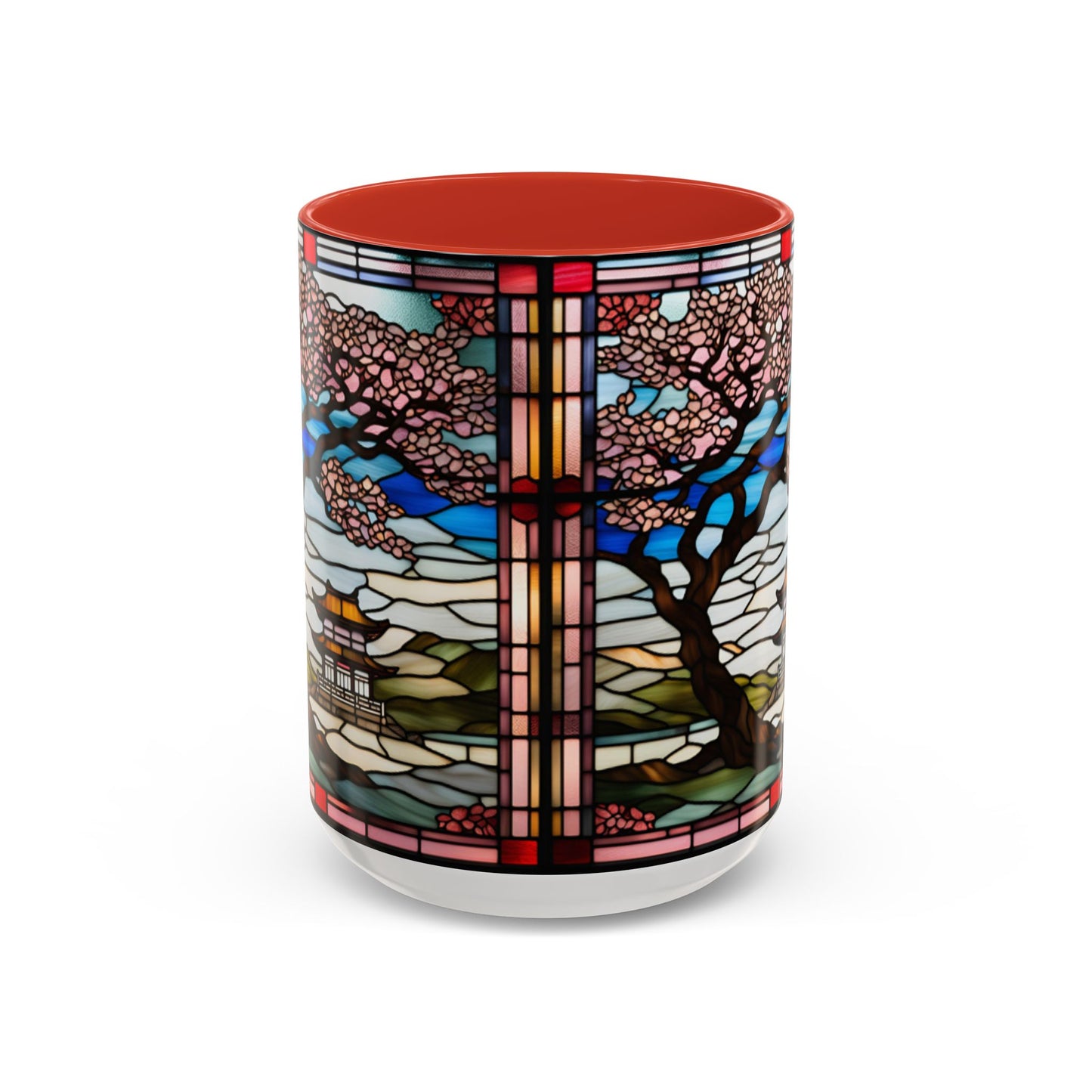 Cherry Blossom Accent Coffee Mug, Aesthetic Floral Mug, Tea Lover Gift, Spring Decor, Unique Housewarming, Ceramic Cup