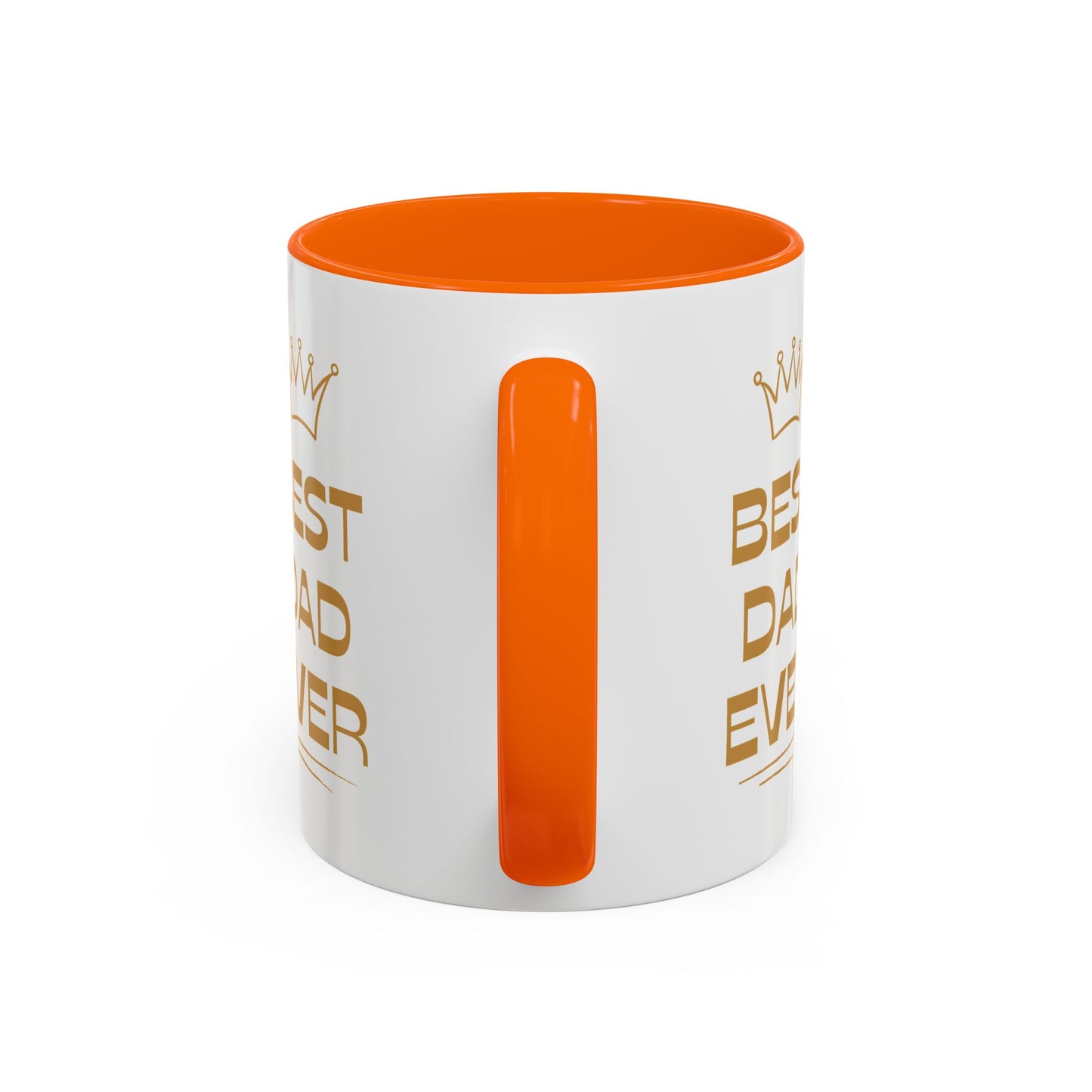 Best Dad Ever Accent Coffee Mug - Perfect Gift for Father's Day, Birthday, Dad's Appreciation, Coffee Lover, Personalized Mug