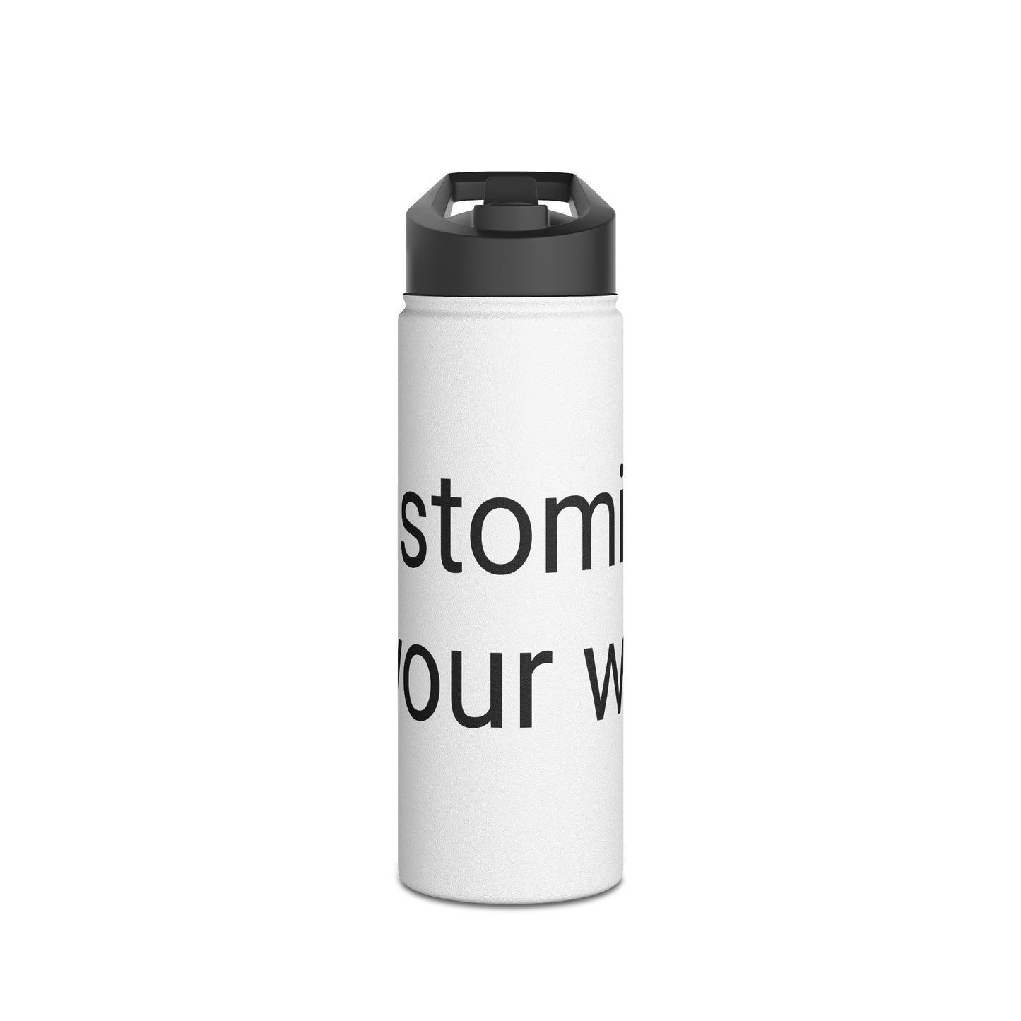 Custom Stainless Steel Water Bottle - Motivational Drinkware for Outdoors, Gym, School, Travel, Fitness - Ideal Gift for Active Lifestyles