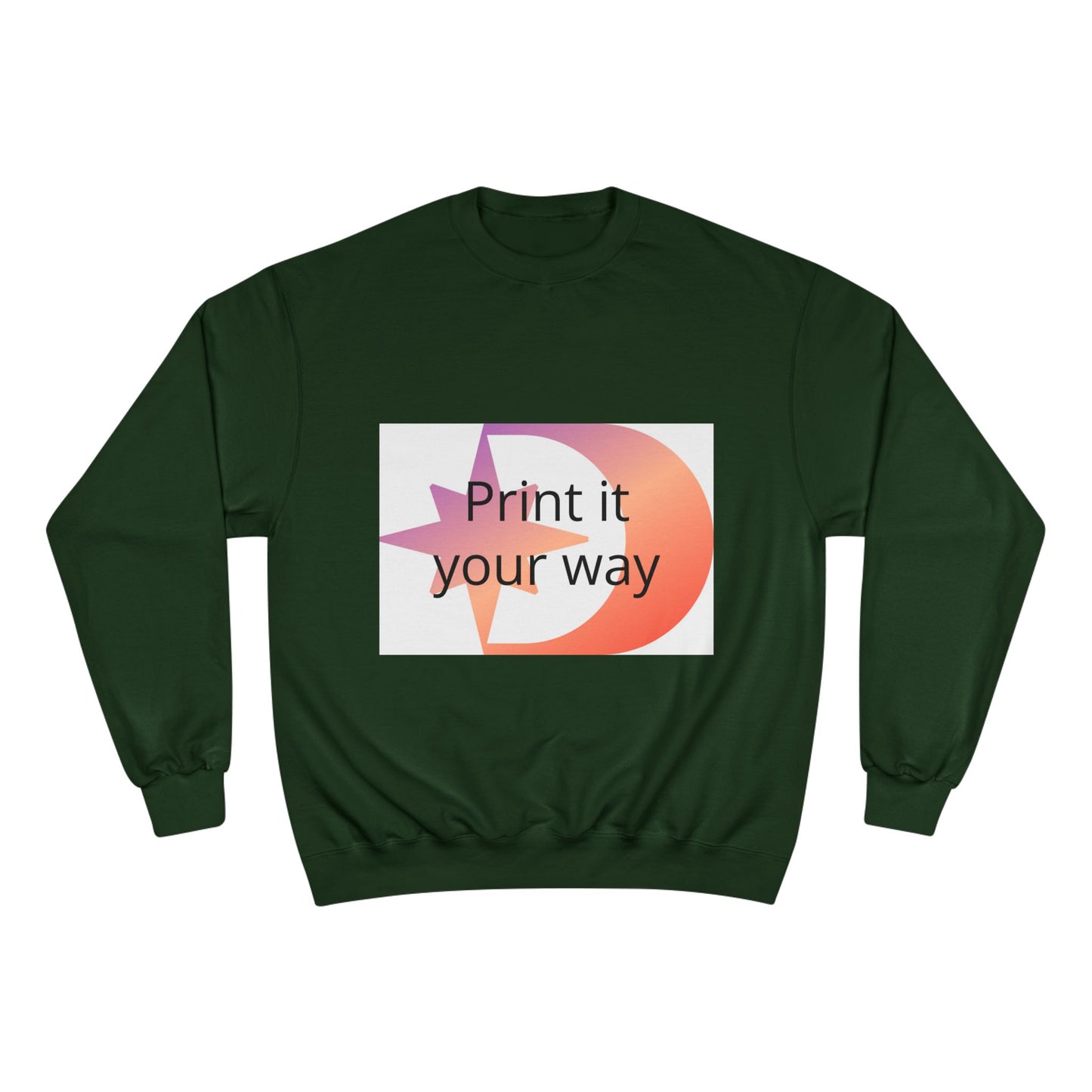 Champion Sweatshirt Customizable Sweatshirt