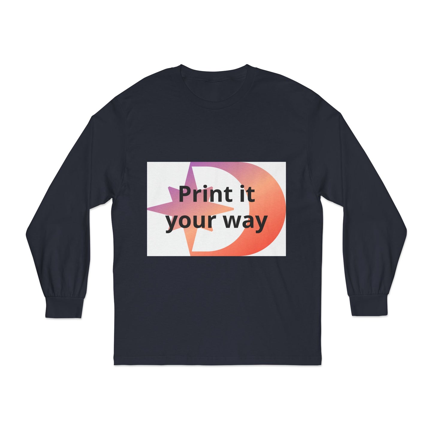American Apparel Customizable Graphic Long Sleeve Tee Customizable