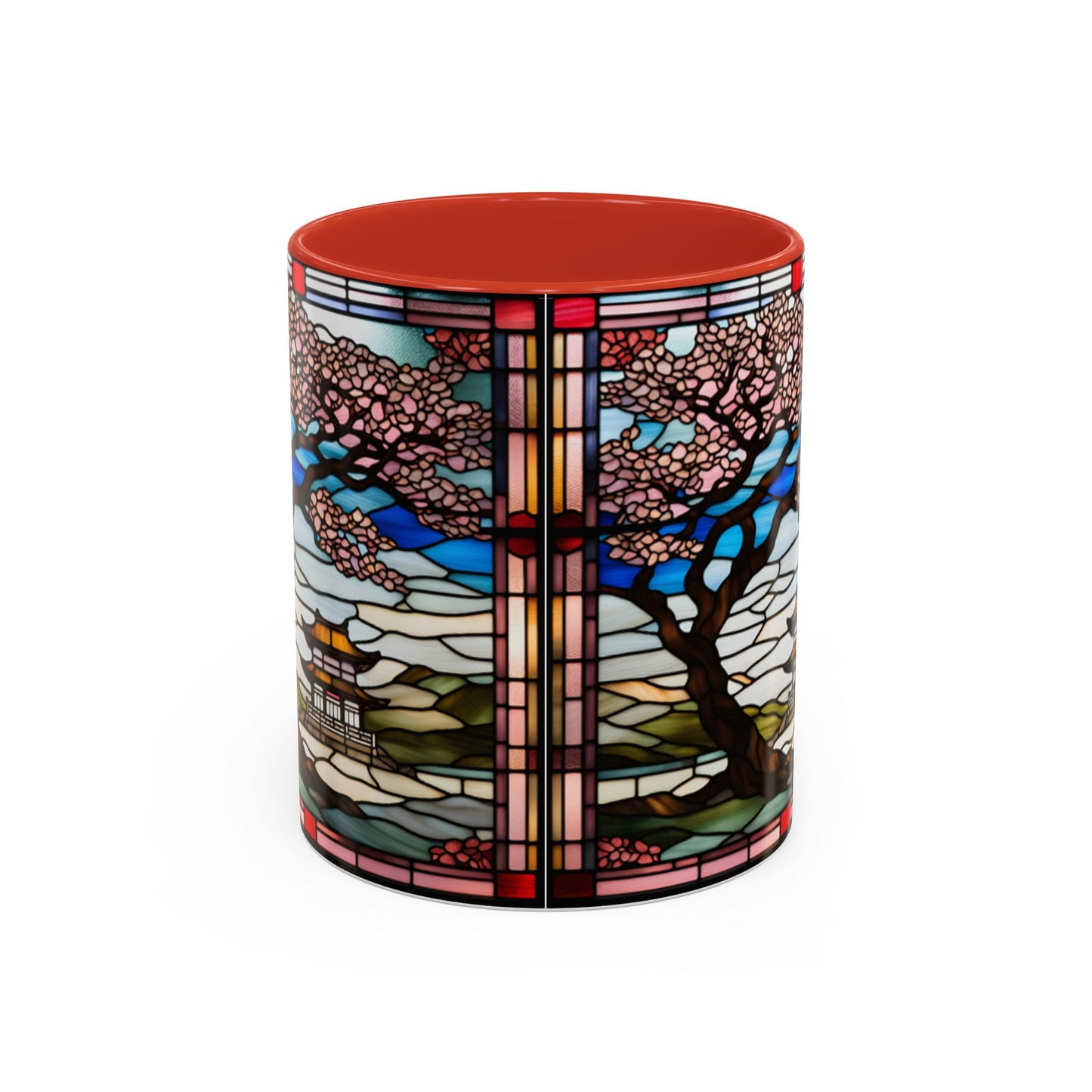 Cherry Blossom Accent Coffee Mug, Aesthetic Floral Mug, Tea Lover Gift, Spring Decor, Unique Housewarming, Ceramic Cup