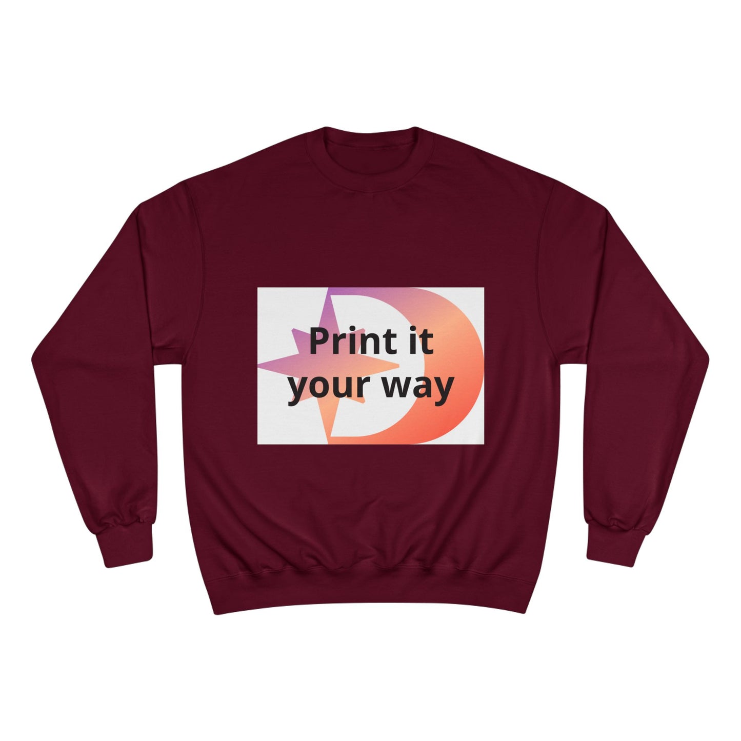 Champion Sweatshirt Customizable Sweatshirt