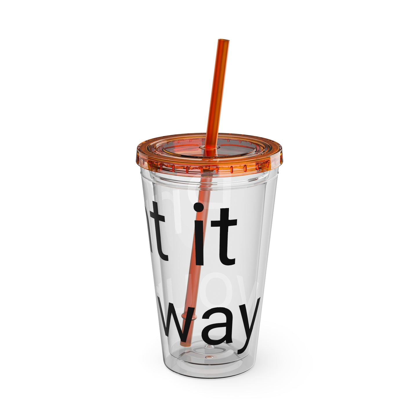 Sunsplash Tumbler with Straw | Motivational Travel Mug for Coffee Lovers, Reusable Drink Container, Eco-Friendly Gift, Summer Vibes