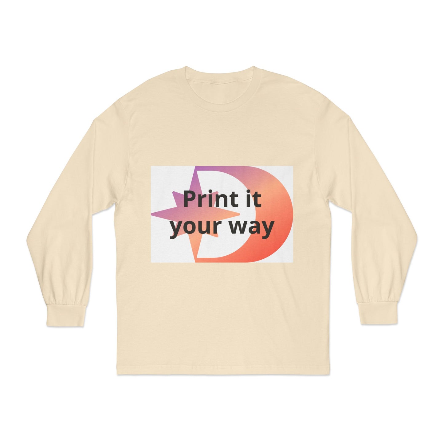 American Apparel Customizable Graphic Long Sleeve Tee Customizable
