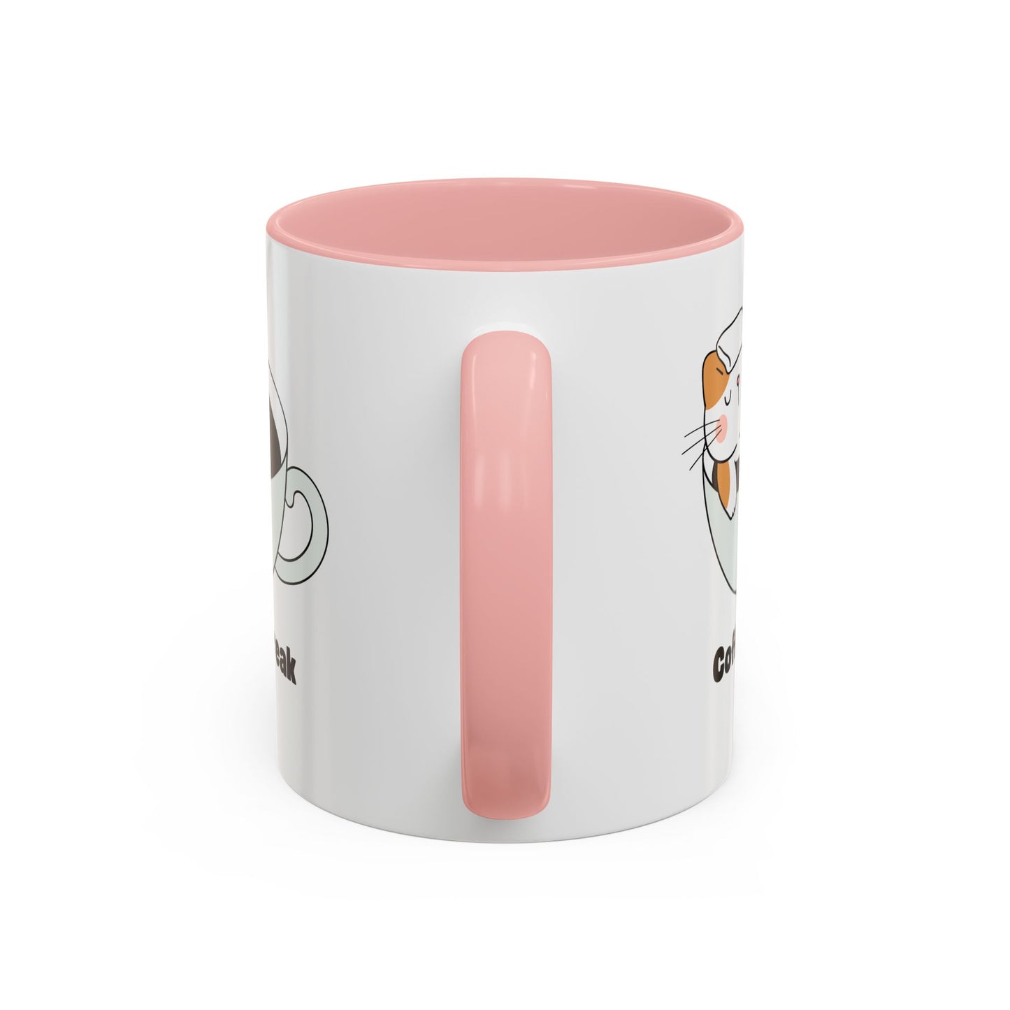 Onsen Neko Coffee Mug, 11oz - Ceramic Tea Cup with Japanese Cat Design, Cute Cat Lover Gift, Porcelain Cat Mug, Kitty Coffee Cup, Kawaii