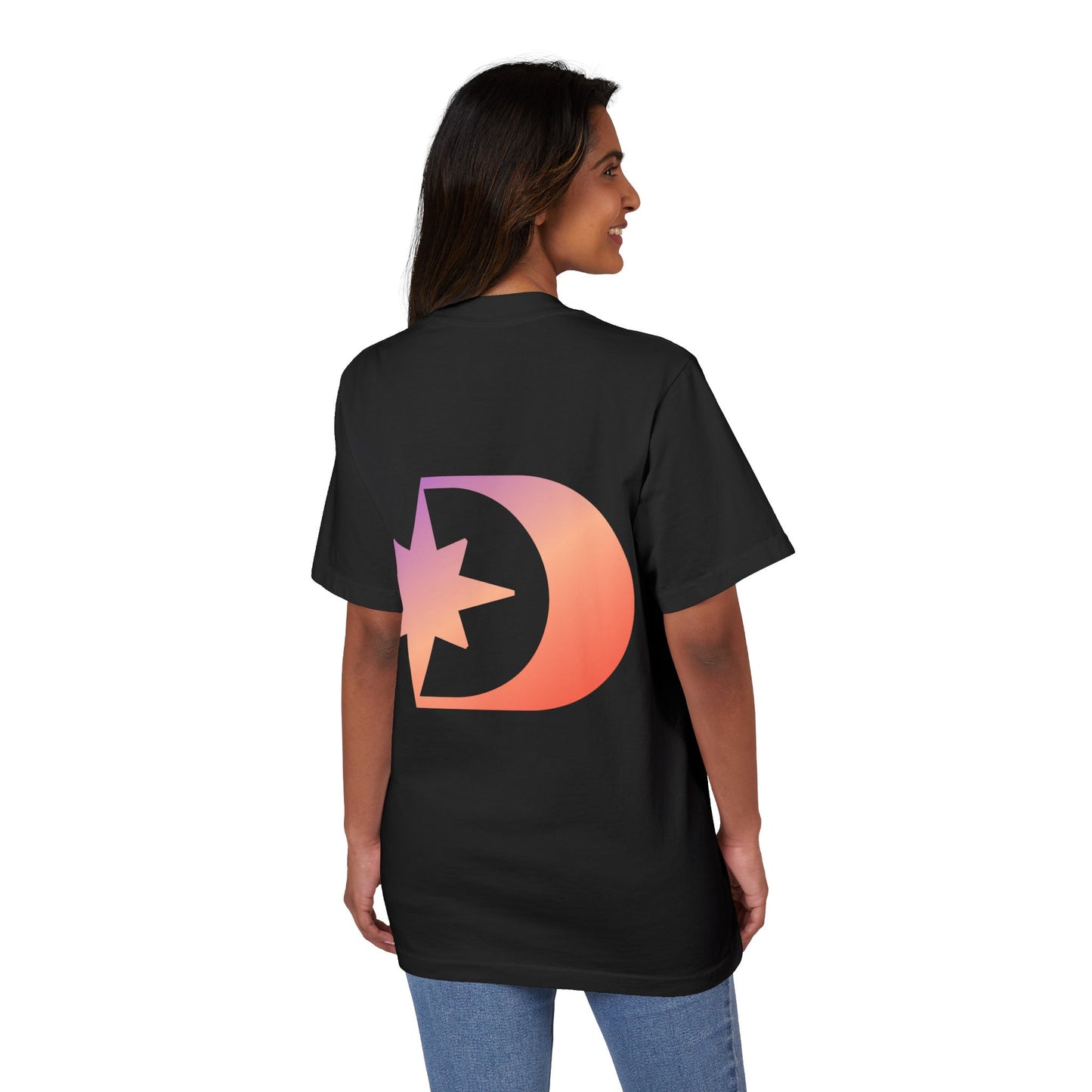 Customizable Unisex Garment-Dyed Drop-Shoulder T-Shirt