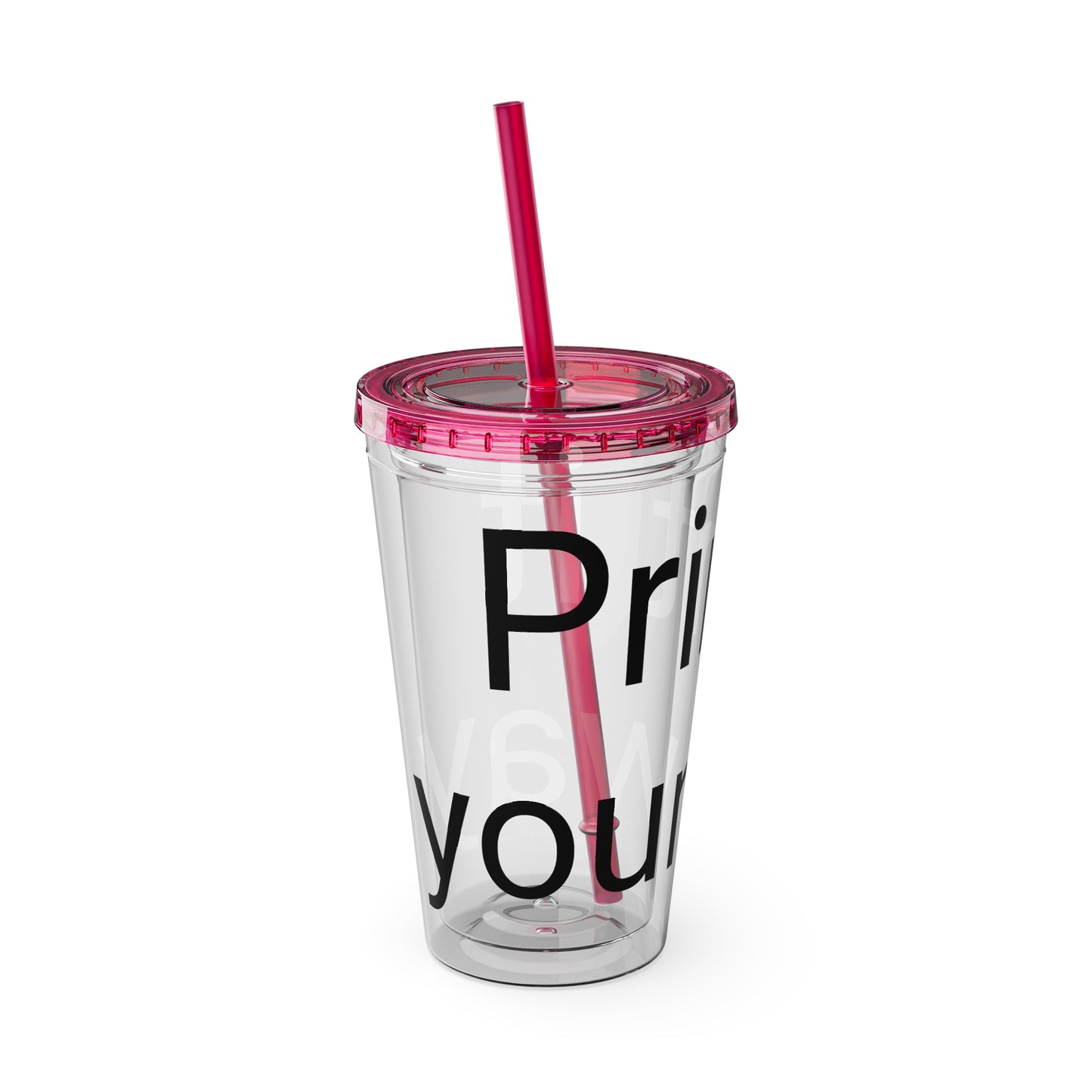 Sunsplash Tumbler with Straw | Motivational Travel Mug for Coffee Lovers, Reusable Drink Container, Eco-Friendly Gift, Summer Vibes