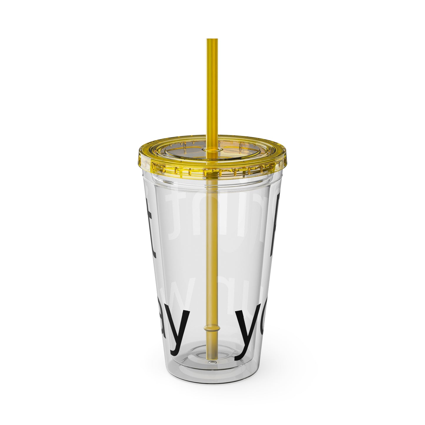 Sunsplash Tumbler with Straw | Motivational Travel Mug for Coffee Lovers, Reusable Drink Container, Eco-Friendly Gift, Summer Vibes