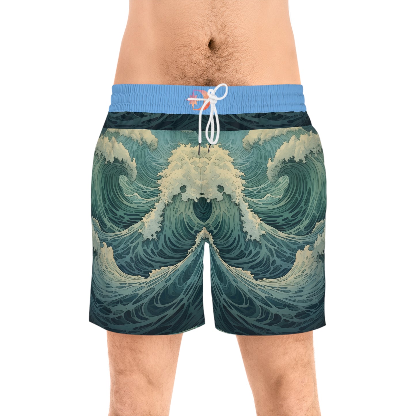 Customizable Men's Mid-Length Swim Shorts