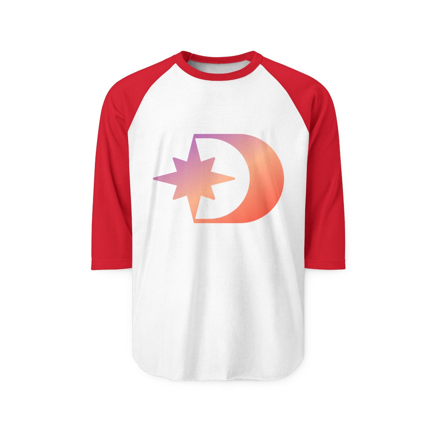 Customizable Unisex Three-Quarter Sleeve Raglan Shirt