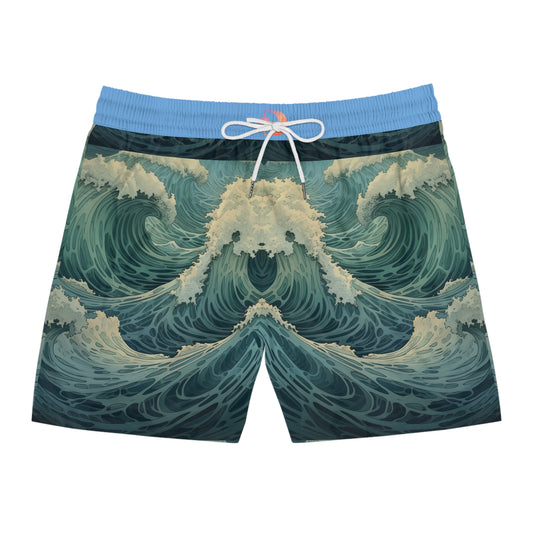 Customizable Men's Mid-Length Swim Shorts