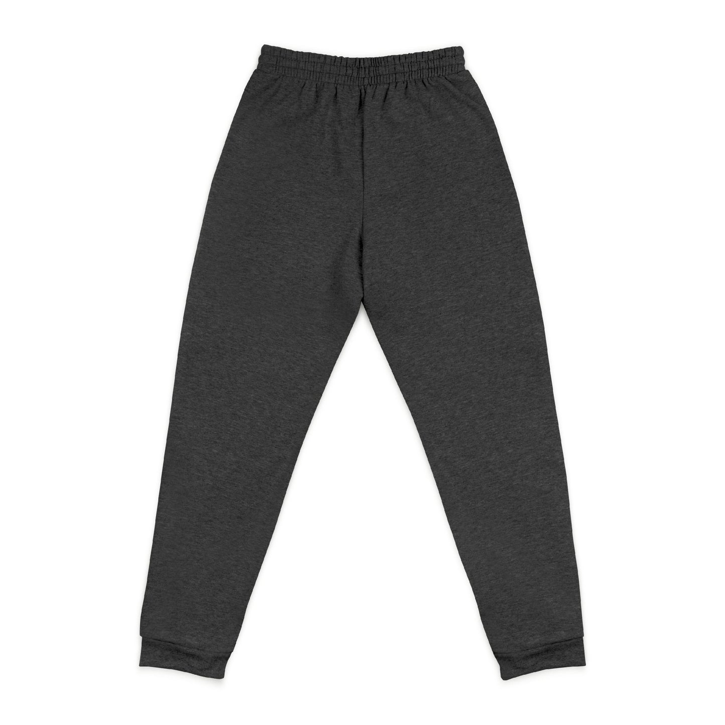 Embroidered Colorful Flower Heart Joggers — Cozy Charcoal Sweatpants
