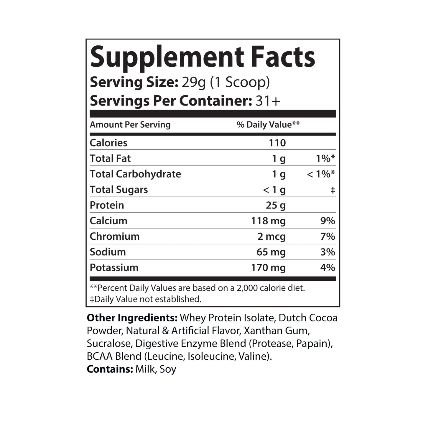Dilatancy Whey Isolate Protein Supplement (907g, 2lb)