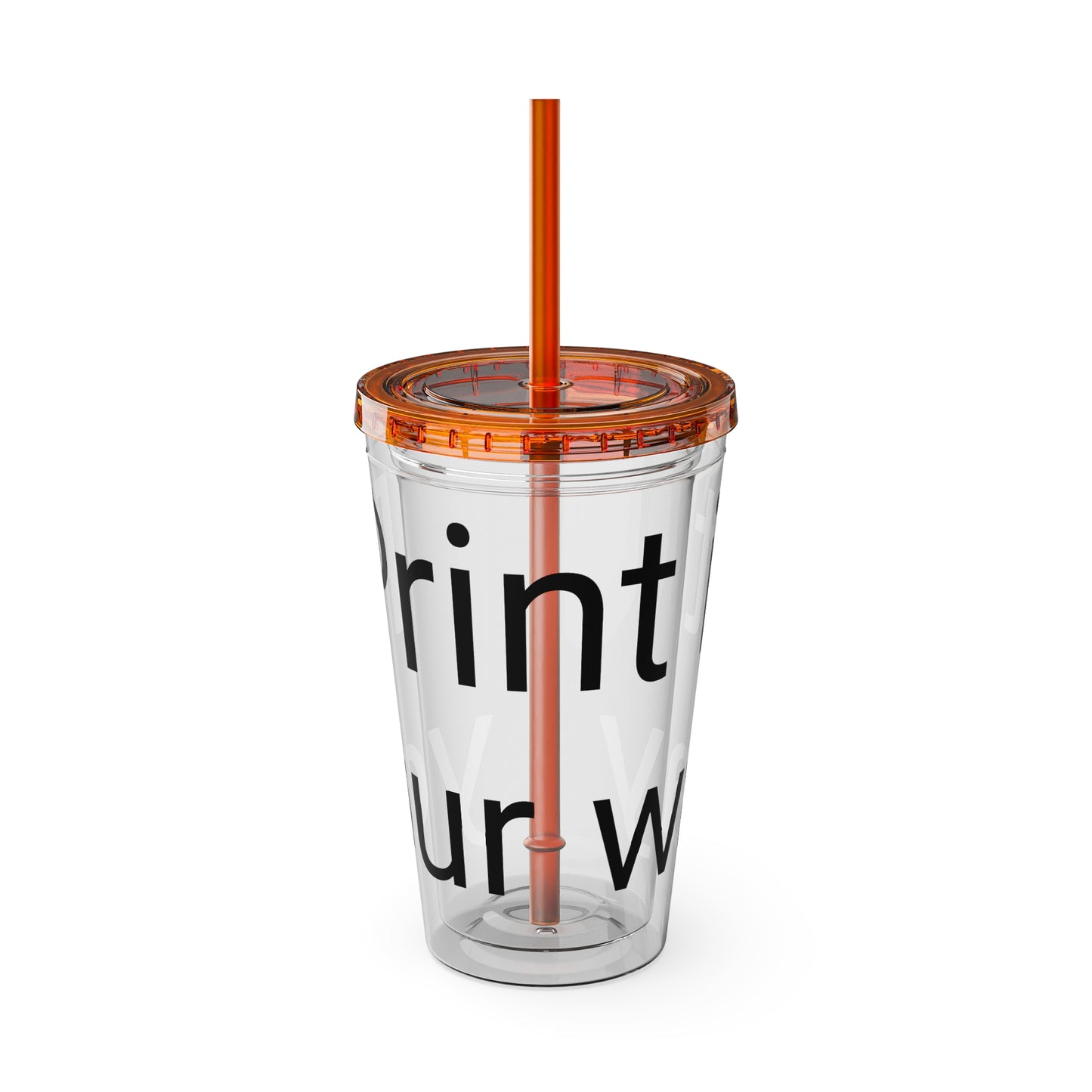 Sunsplash Tumbler with Straw | Motivational Travel Mug for Coffee Lovers, Reusable Drink Container, Eco-Friendly Gift, Summer Vibes