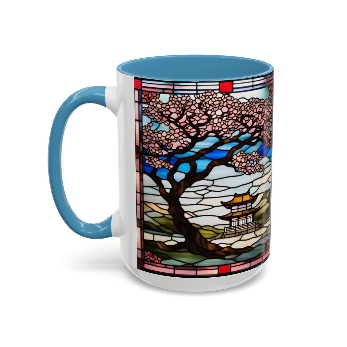 Cherry Blossom Accent Coffee Mug, Aesthetic Floral Mug, Tea Lover Gift, Spring Decor, Unique Housewarming, Ceramic Cup