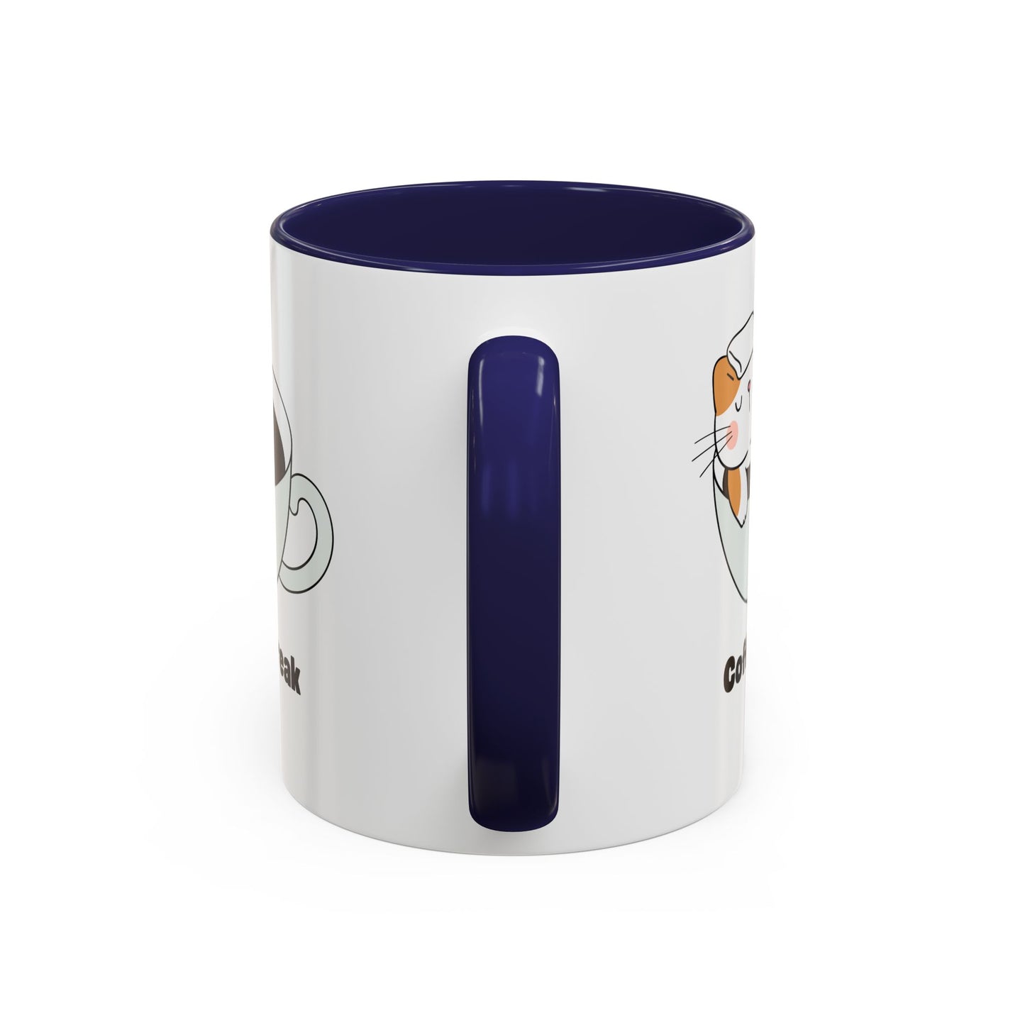 Onsen Neko Coffee Mug, 11oz - Ceramic Tea Cup with Japanese Cat Design, Cute Cat Lover Gift, Porcelain Cat Mug, Kitty Coffee Cup, Kawaii