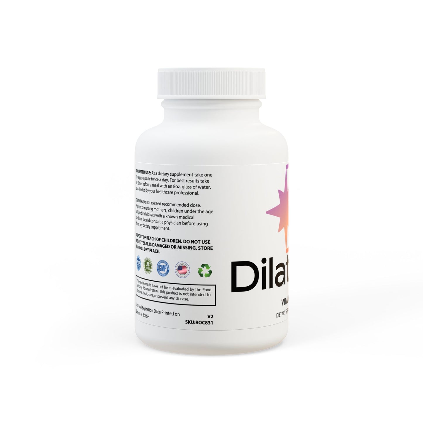 Dilatancy Vitamin K2 + D3 Supplement (60 Capsules)