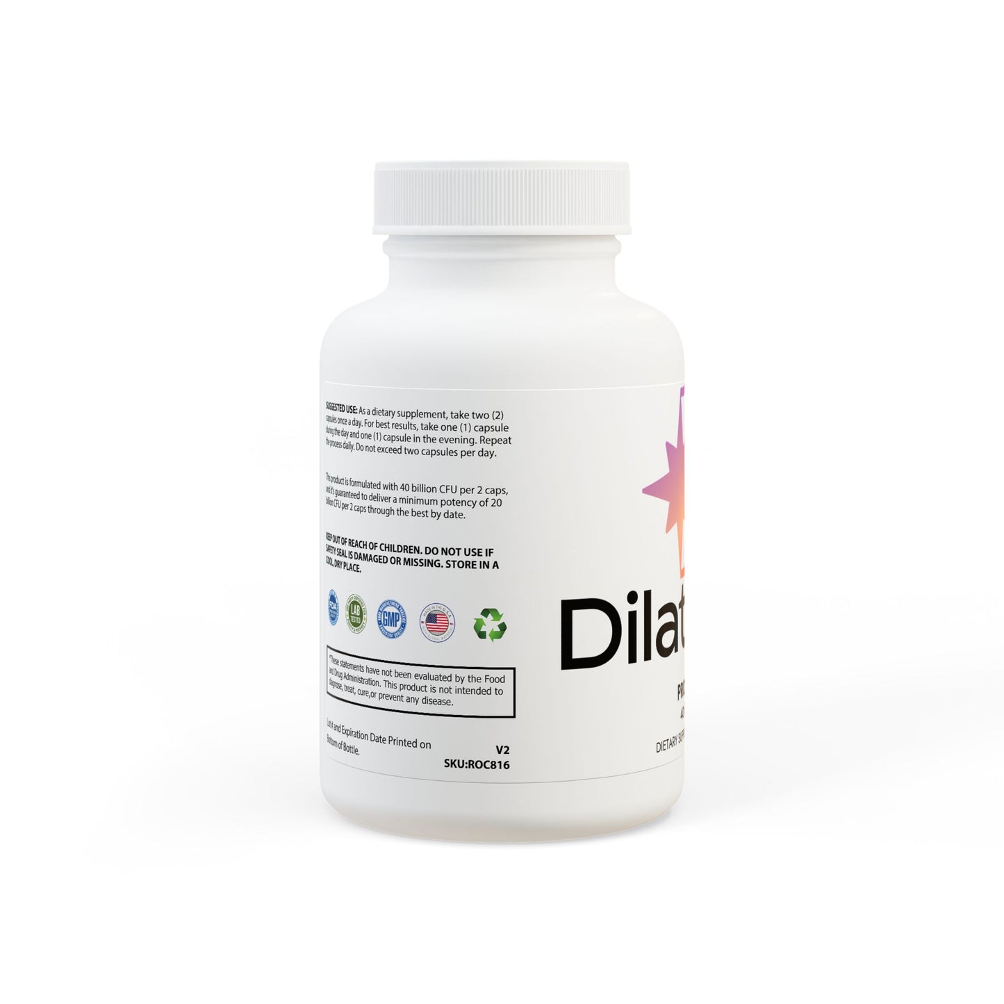 Dilatancy Probiotics Supplement (60 Capsules)