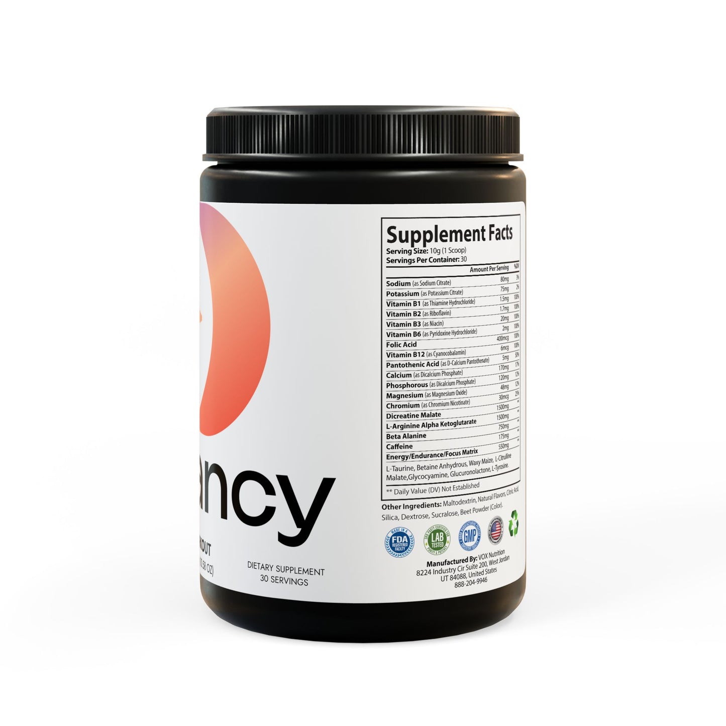Dilatancy Pre-Workout Supplement, Watermelon (300g, 10.58oz)