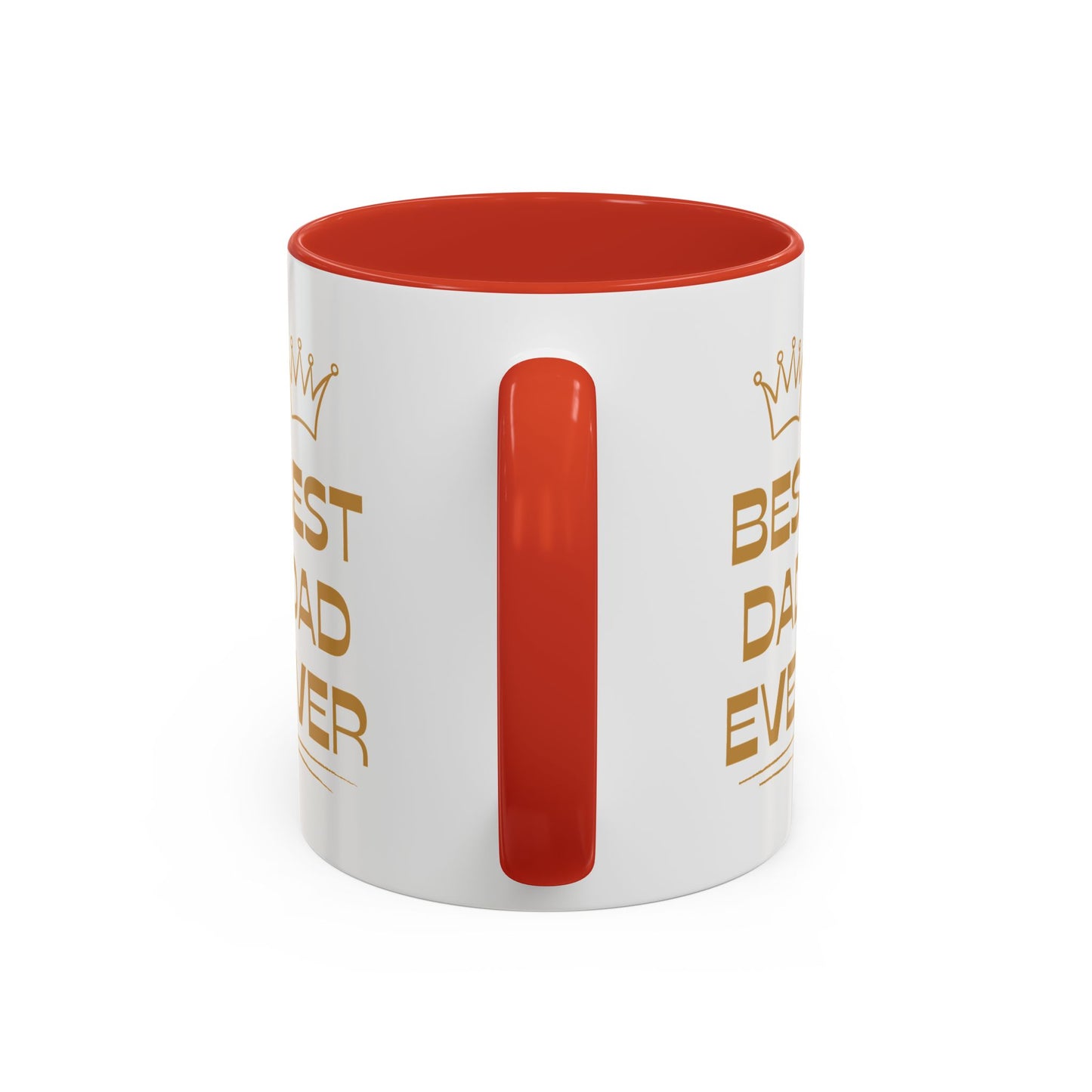 Best Dad Ever Accent Coffee Mug - Perfect Gift for Father's Day, Birthday, Dad's Appreciation, Coffee Lover, Personalized Mug