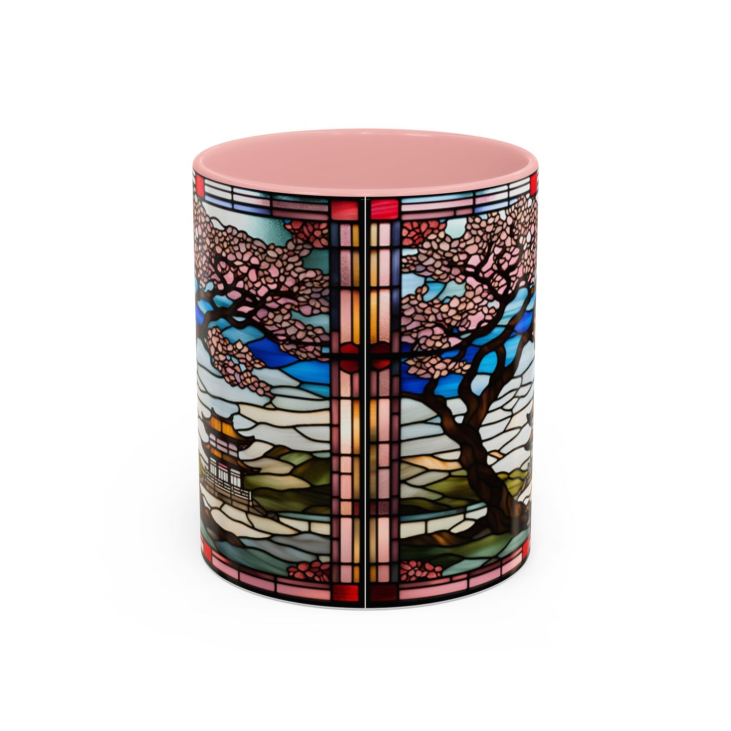 Cherry Blossom Accent Coffee Mug, Aesthetic Floral Mug, Tea Lover Gift, Spring Decor, Unique Housewarming, Ceramic Cup
