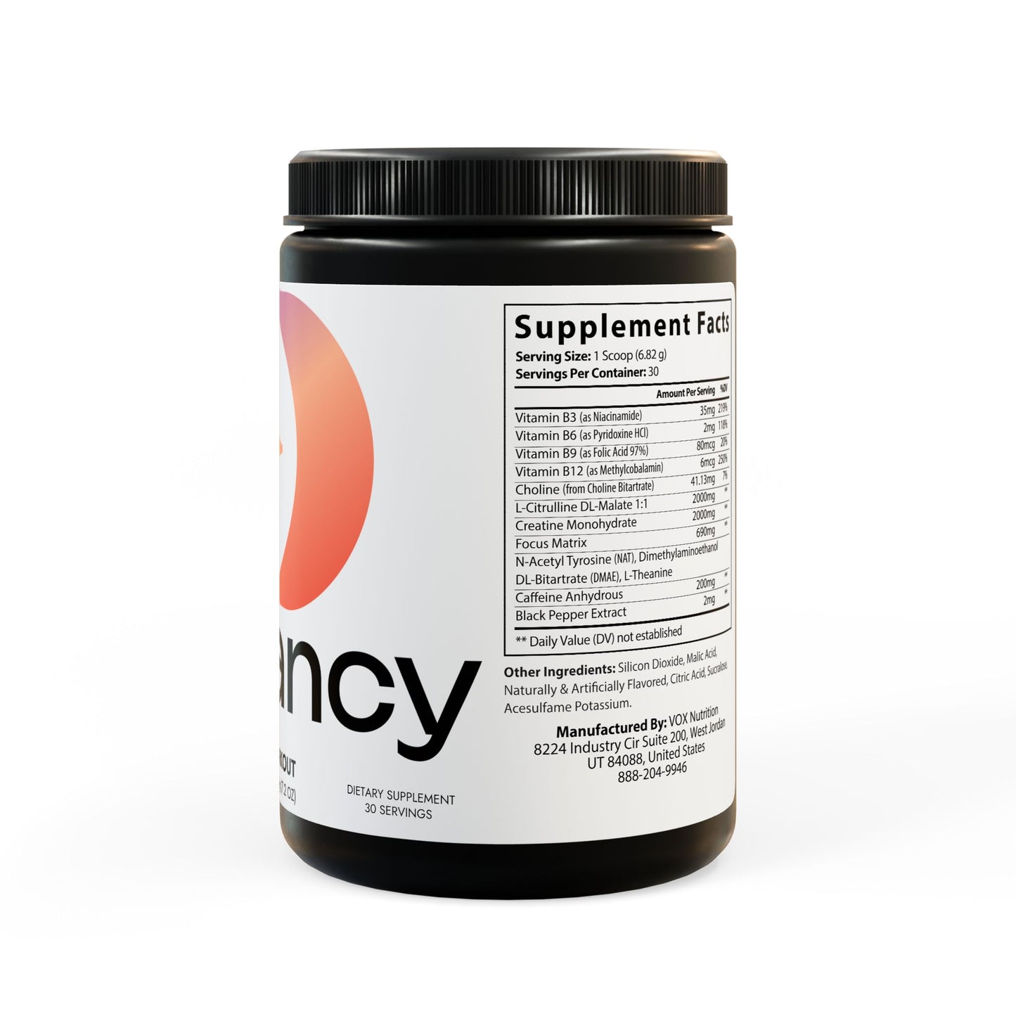 Dilatancy Pre-Workout Supplement, Fruit Punch (204g, 7.1oz)