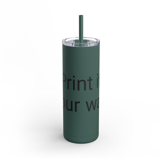 Personalized Matte Tumbler, Custom 20oz Drink Cup, Ideal for Gifts, Travel Mug, Home & Office, Monogrammed Beverage Holder