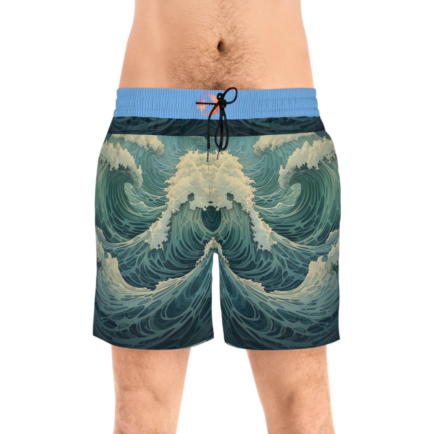 Customizable Men's Mid-Length Swim Shorts