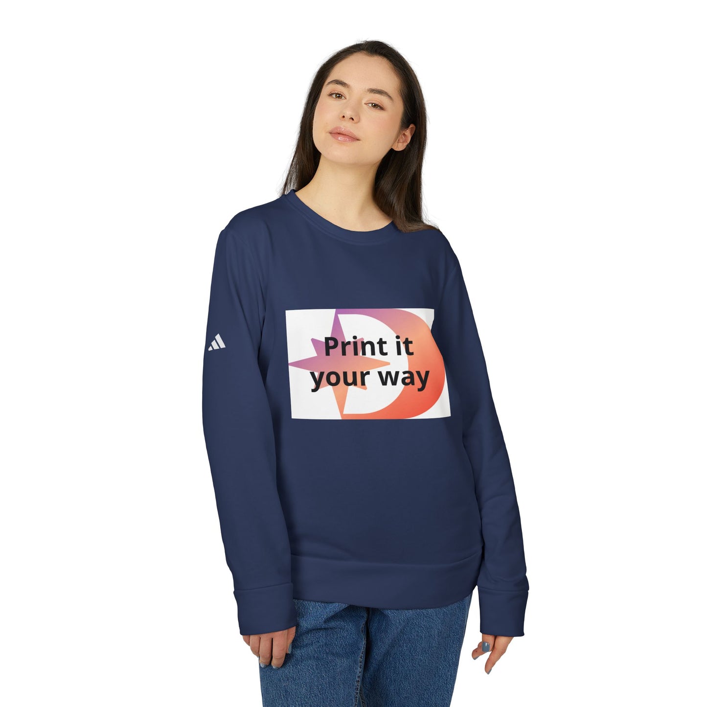 Adidas Customizable Crewneck Sweatshirt