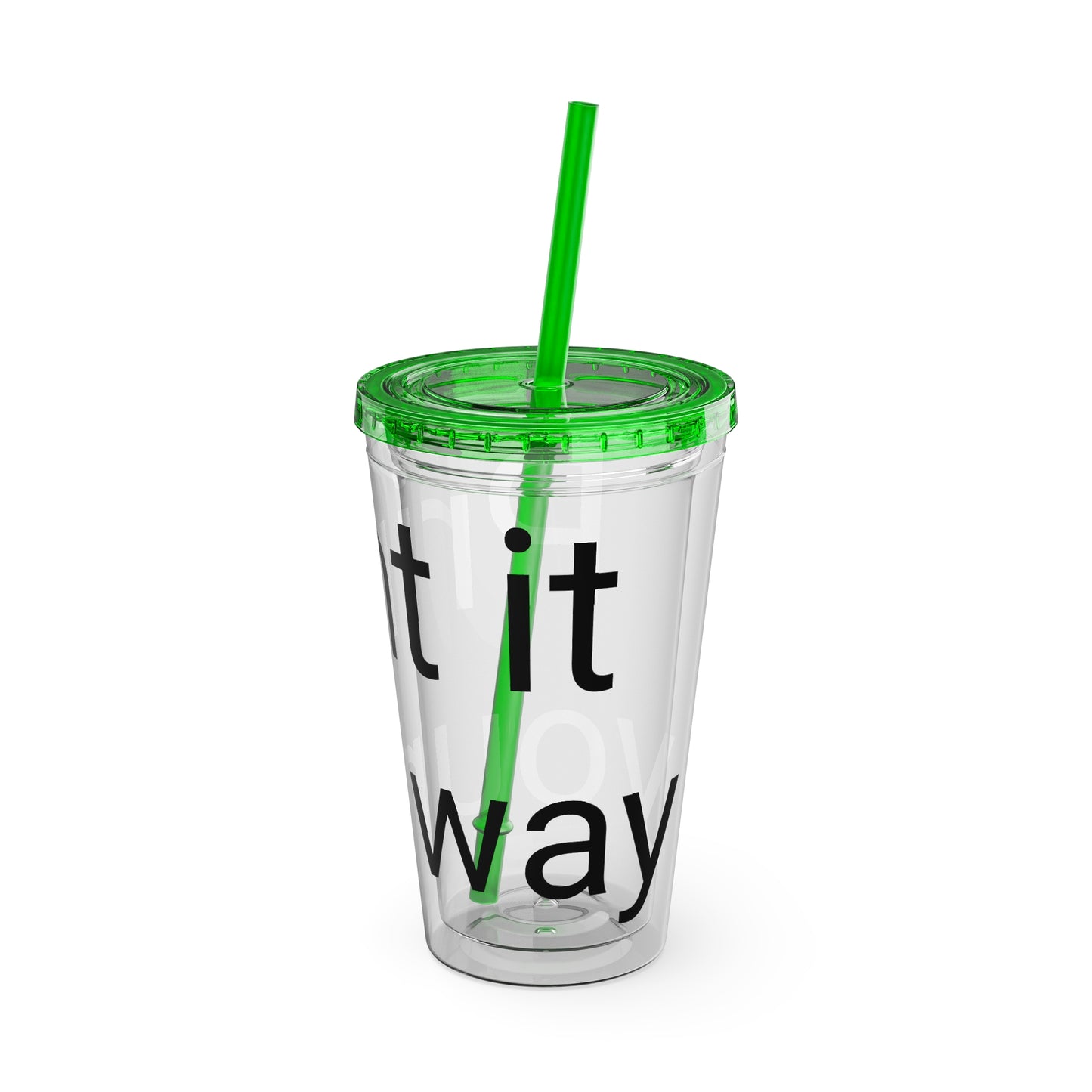 Sunsplash Tumbler with Straw | Motivational Travel Mug for Coffee Lovers, Reusable Drink Container, Eco-Friendly Gift, Summer Vibes