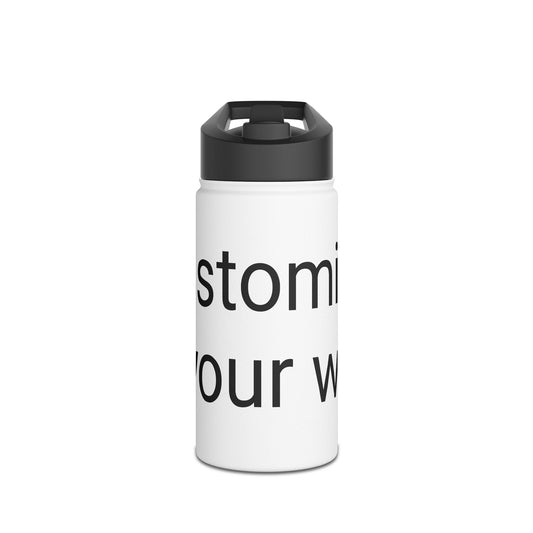 Custom Stainless Steel Water Bottle - Motivational Drinkware for Outdoors, Gym, School, Travel, Fitness - Ideal Gift for Active Lifestyles