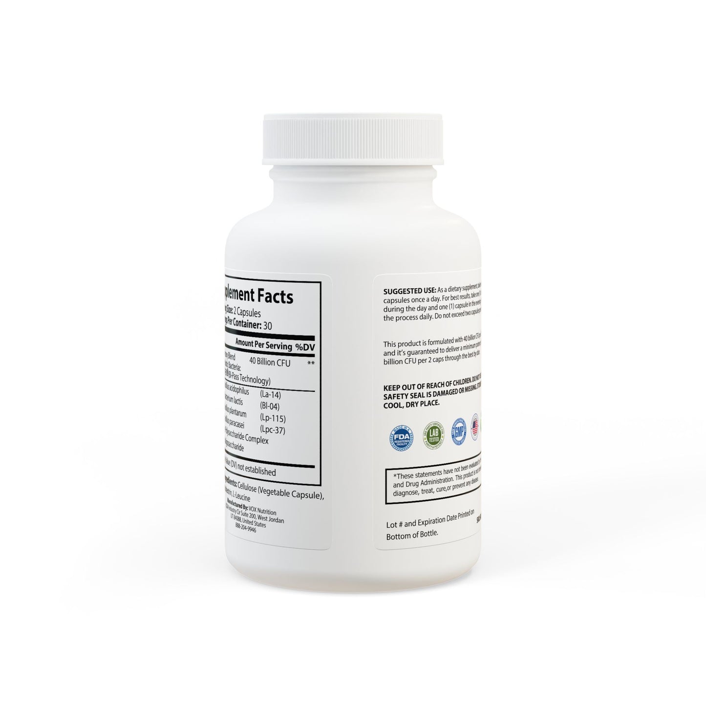Dilatancy Probiotics Supplement (60 Capsules)