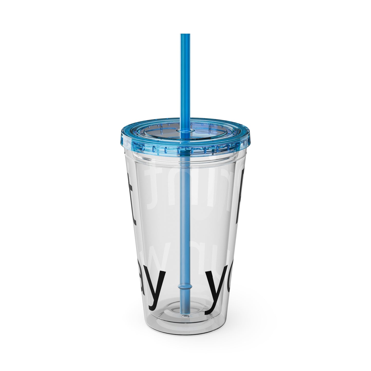 Sunsplash Tumbler with Straw | Motivational Travel Mug for Coffee Lovers, Reusable Drink Container, Eco-Friendly Gift, Summer Vibes