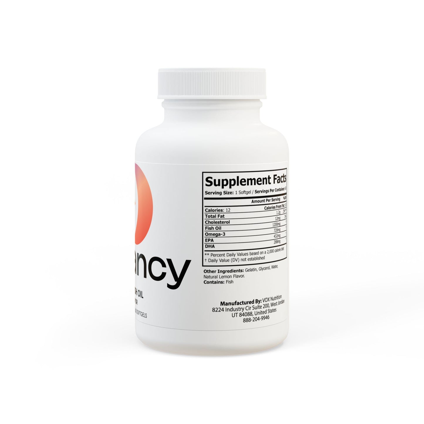Dilatancy Omega 3 Fish Oil Supplement (60 Softgels)