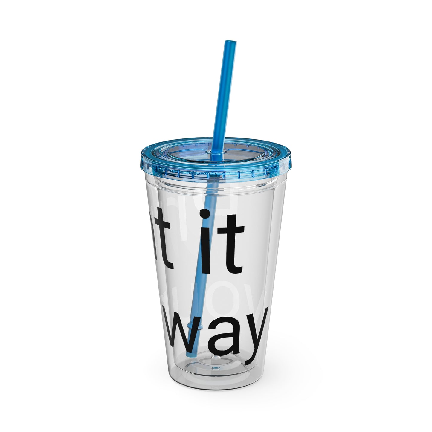Sunsplash Tumbler with Straw | Motivational Travel Mug for Coffee Lovers, Reusable Drink Container, Eco-Friendly Gift, Summer Vibes